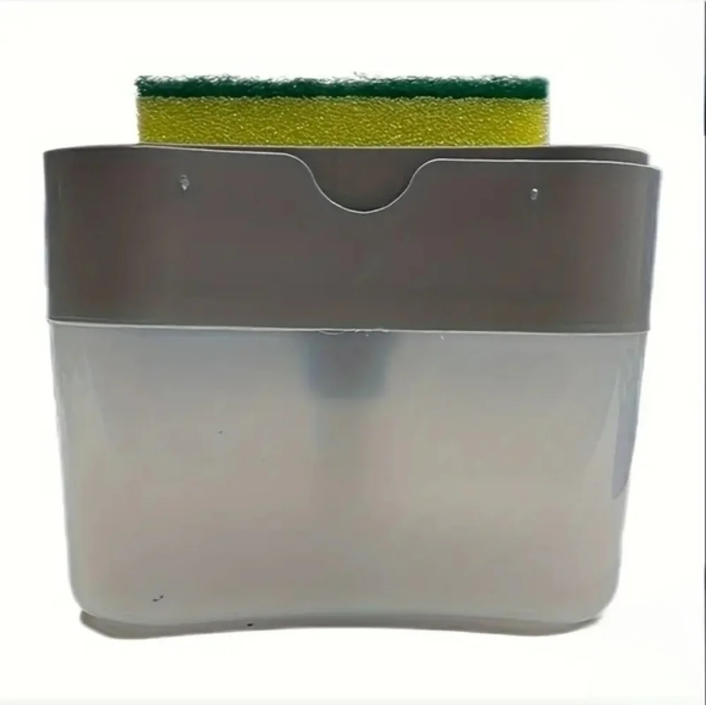 Press Sponge Dishwashing‎ Soap Dispenser Gray